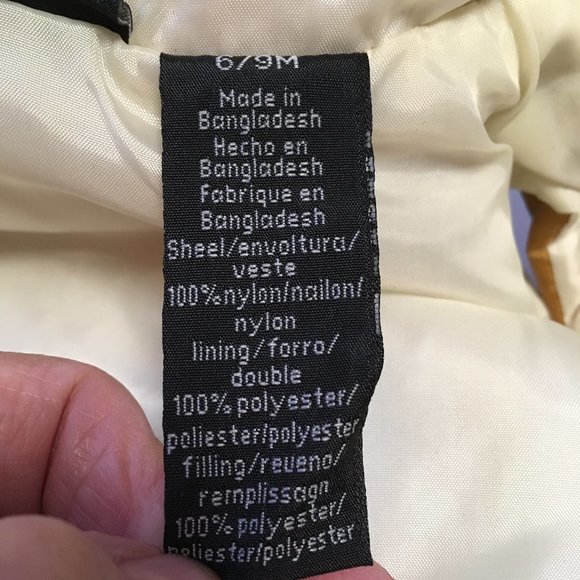 Calvin Klein Jeans Infant Tan Puffer Vest - Size 6/9 Mos - Picture 7 of 10